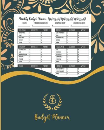 Budget Planner: Monthly Budget Planner And Weekly Expense Tracker, Budget Notebook, Budget Ledger/Logbook, 8" X 10"