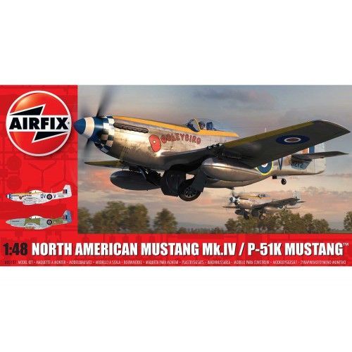 Maquette Avion : North American Mustang Mk.Iv/P-51k Mustang-Airfix