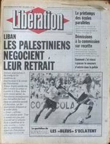 10 Numeros De Liberation De Juin A Decembre 1982. 346 (29 Juin); 375 (2 Aout); 385 (13 Aout); 401 (1er Septembre); 435 (11 Octobre); 440 (16 Oct); 441 (18 Oct); 465 (15 Nov); 475 (27 Nov); 480 (3 Dec)