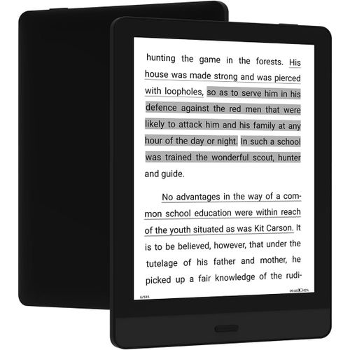 Liseuse Électronique, Écran E-Ink De 15,24 Cm, 10 Outils De Lecture, Quad-Core 1,8 Ghz, Wi-Fi, Bluetooth, Extension De Mémoire De 1 To, Noir[CLA9300122]