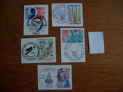 Lot Timbres Oblitere