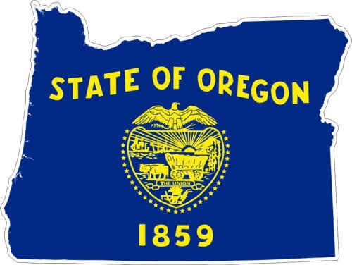 R2527 Sticker Carte Oregon