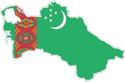 R2591 Sticker Carte Turkménistan