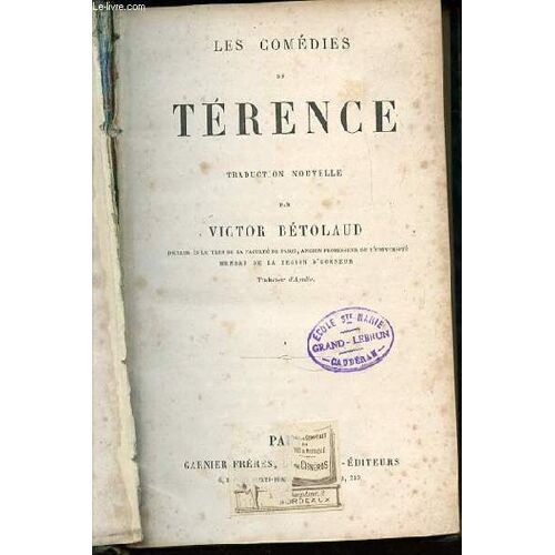 Les Comedies De Terence.