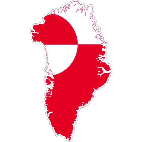 R2433 Sticker Carte Groenland