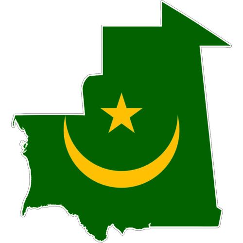 R2486 Sticker Carte Mauritanie