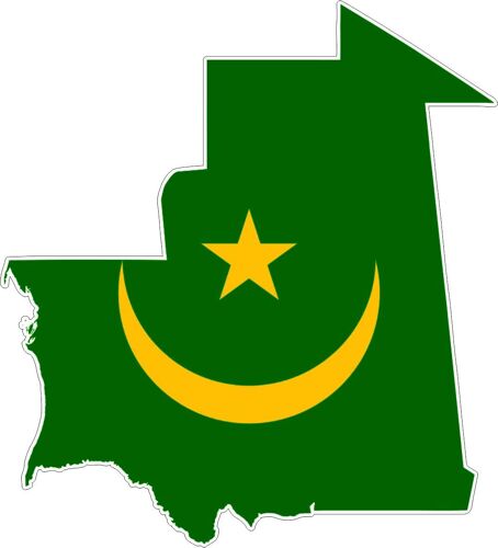 R2486 Sticker Carte Mauritanie