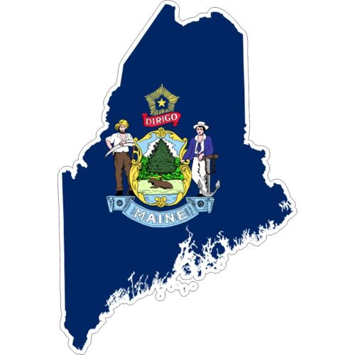 R2477 Sticker  Carte Maine