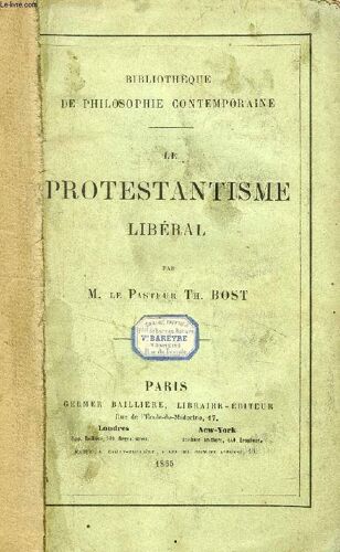 Le Protestantisme Liberal