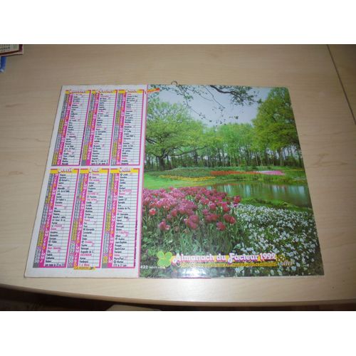 Calendrier 1992 Haute-Garonne
