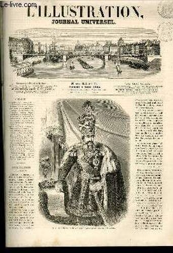 L'illustration Journal Universel N° 1015-Revue Politique De La Semaine. ¿Courrier De Paris. ¿ Madagascar (Suite). ¿ Histoire Du Consulat Et De L'empire, Par M. Thiers (Xxe Et Dernier Vof. ). ...