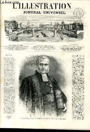 L'illustration Journal Universel N° 1300-Texte: Alhanase Coquerel.¿ Revue Politique Cie La Semaine. ¿ Courrier De Paris. ¿ Le Corps Législatif (Suite), Par M. Jean Du Vis-Tre. ¿ La Vengeance ...