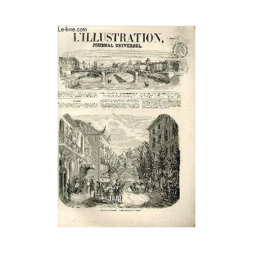 L'illustration Journal Universel N° 700-Histoire De La Semaine. ¿ Courrier De Paris. ¿ La Plaine Du Sig (Algérie). ¿ Ecroulement Du Pont De La Ville De Pont-De-L'arche. ¿ Une Fête Russe À ...