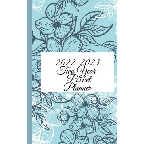 2022-2023 Two Year Pocket Planner: Two-Year Monthly Calendar Planner For Purse - 24 Months Pocket Schedule With To-Do List, Goals,Us Holidays & Quotes - Watercolor Flowers Cover - Gift For Women