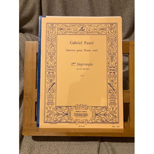 Gabriel Fauré Impromptu N°2 Pour Piano Partition Éditions Hamelle / Leduc