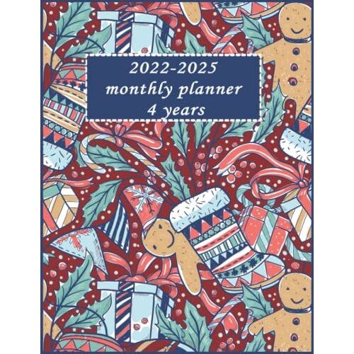2022-2025 Monthly Planner 4 Years: 4-Year Monthly Planner Calendar / January 2022 To December 2025 Two Year Planner Organizer / 8.5 X 11