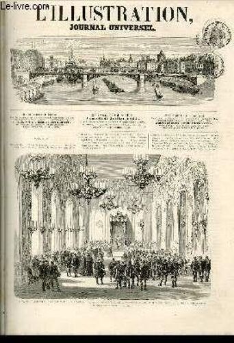 L'illustration Journal Universel N° 1169-Revue Politique. ¿ Voyage De L'empereur D'autriche En Hongrie. ¿¿Courrier De Paris. ¿ Expérience Du Bateau Insubmersible' Decos. ¿ Paris Fantastique ...