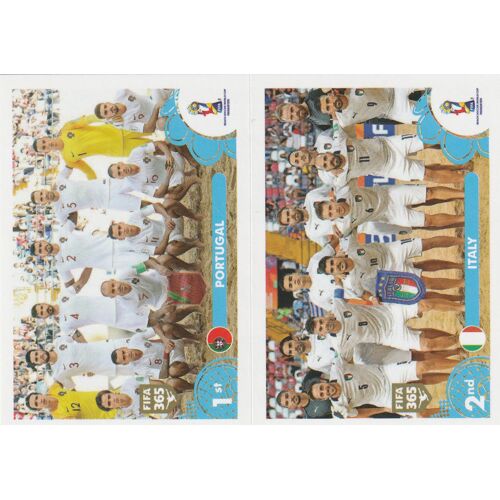 N° 440 A / B - Stickers Image Vignette - Panini Foot - Fifa 365 2021 - Portugal / Italy - The Golden World Of Football