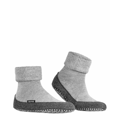 Falke Chaussons Unisexes Cosyshoe So Cp, Antidérapants, Couleur Unie Gris Clair 37-38