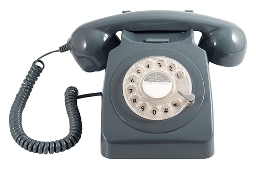 GPO 746 ROTARY PHONE GREY