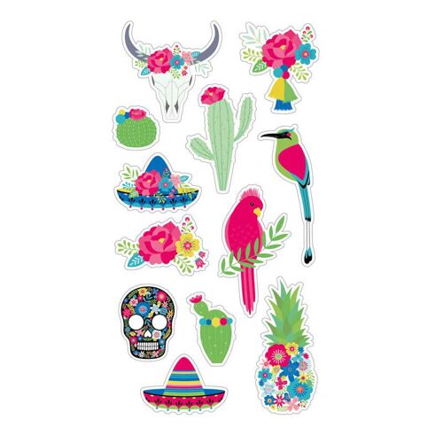 Stickers Puffies - Viva La Vida - 12 Motifs