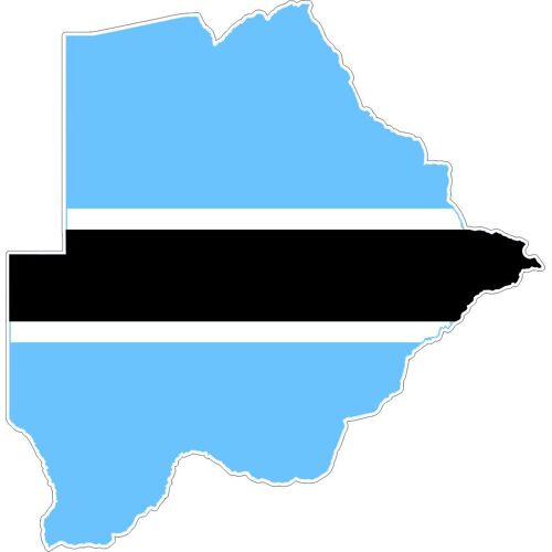 R2383 Sticker Carte Botswana