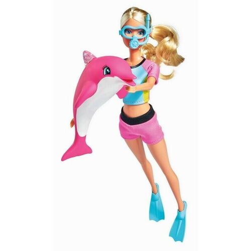 Steffi Love - Poupée Blonde, Plongeuse Et Son Dauphin - 29 Cm