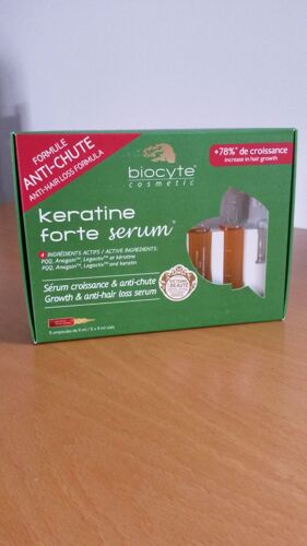 Biocyte Keratine Forte Sérum Anti-Chute Et Croissance 5 Ampoules 