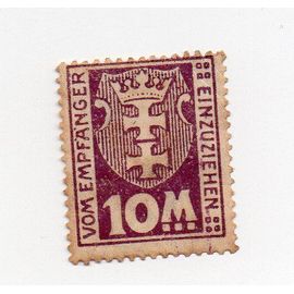 Allemagne- 1 Timbre Taxe- Armoiries- 10m- Année 1923