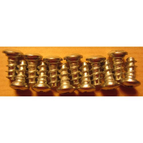 12 Vis Têtes Rondes Acier fixation meubles ikea Argentés L.14mm Diamètre 5mm