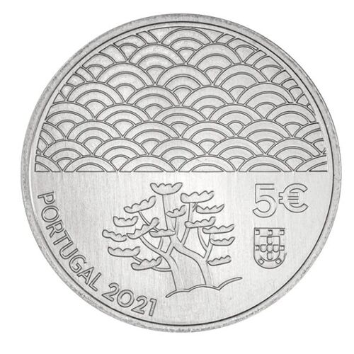 5 Euro Cu Ni Portugal 2021 Art De La Laque