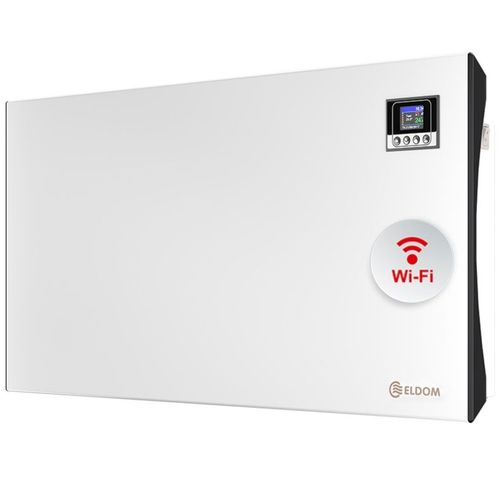 Eldom WiFi convecteur 1000 Watt permet de réchauffer efficacement les pièces jusqu'à 14 m2. Économique. Température naturelle confortable. Protection contre la surchauffe. Équipé de mode veille.