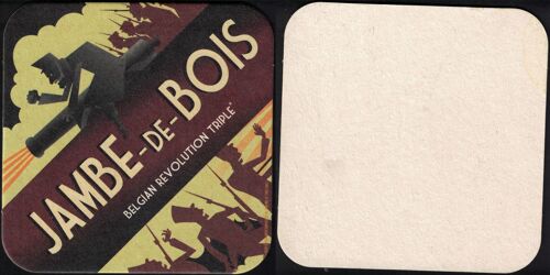 Belgique Sous Bock Beermat Jambe De Bois Bière Belgian Revolution Triple Su