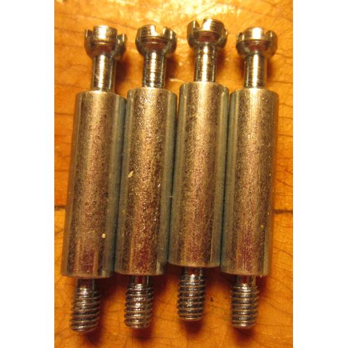 4 Vis Bloquantes Agglo Fixation de Meuble Ikea Cruxiforme Plat 4 cm de long filetage 7mm diamètre 4mm