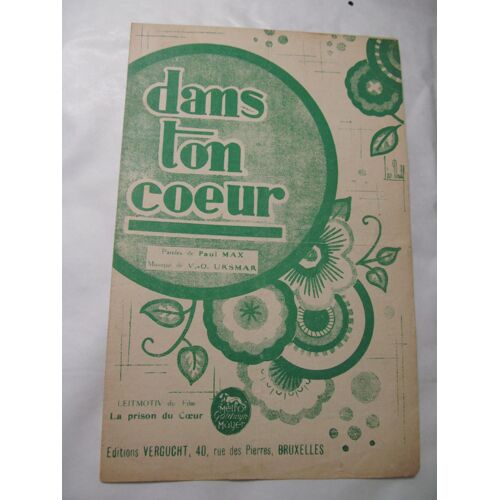 Dans Ton Coeur (Tango Y Paso) - Leitmotiv Du Film "La Prison Du Coeur" Production Métro Goldwyn Mayer