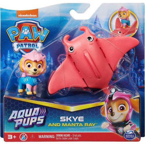 Paw Patrol Aqua Pups Skye And Manta Ray Action Figures Set