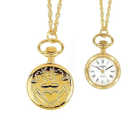 Jouailla - Montre Pendentif Dorée Pour Femme