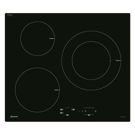 Sauter SPI4367B - Table de cuisson à induction - 3 plaques de cuisson - Niche - largeur : 56 cm - profondeur : 49 cm - noir
