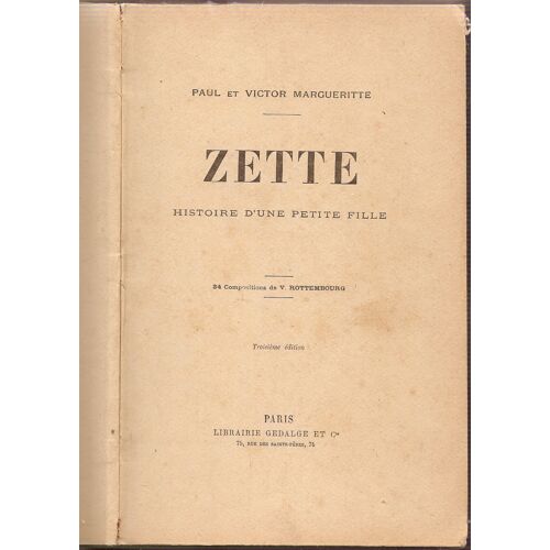 Zette (Histoire D'une Petite Fille).