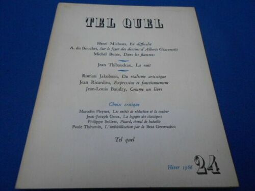 Tel Quel. N°24 Hiver 1966
