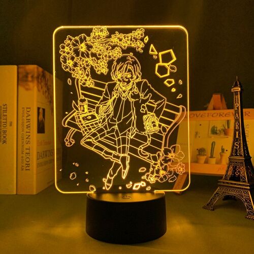 Lampe Led Bungo Pour Décoration De Chambre, Cadeau D'anniversaire, Gadget, Chien Errant, Lampe 3d, Manga