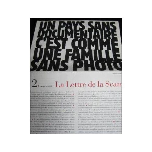La Lettre De La Scam N° 12. 2001 . Société Civile Des Auteurs Multimédia  