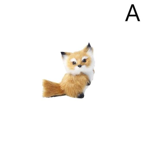 Jouets en peluche, Simulation de renard et d'écureuil, 10cm 15cm, modèle artisanal fait à la main, cadeau d'anniversaire pour enfants