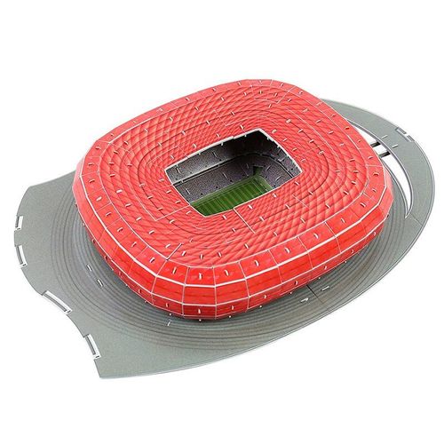 Puzzle Tridimensionnel, 1 Ensemble, Terrain De Football, Stade De Construction, Bricolage Éducatif, Jouets À Assembler, Décoration Artistique Pour La Maison