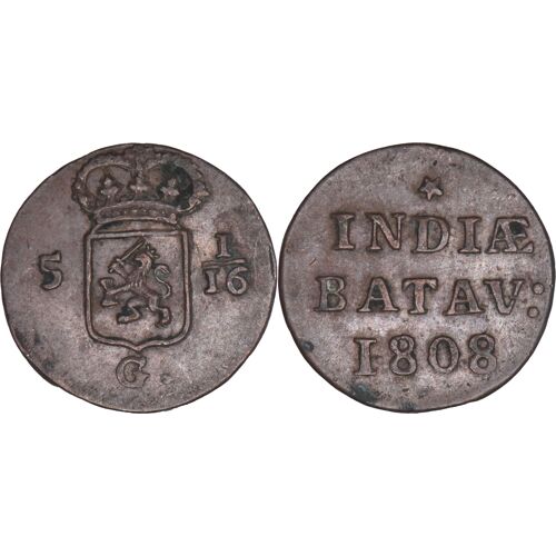 Indes Orientales - Batavia - Pays-Bas - 1/16 De Gulden - 1808 - H154