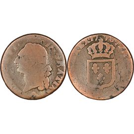 France - 1778 - Sol À L'écu - Paris (A) - 23-138