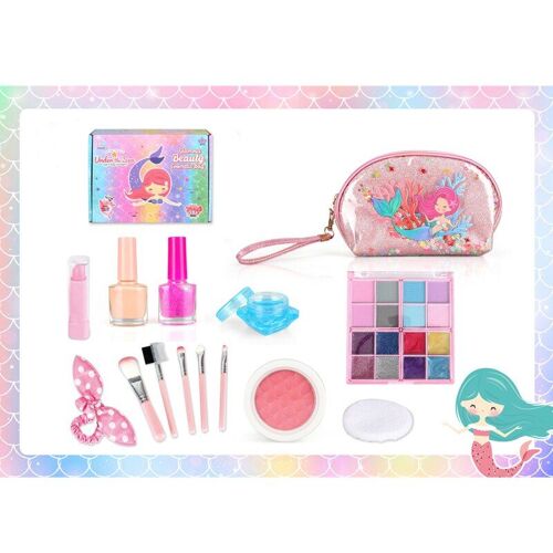 Kit De Maquillage Pour Filles, Jouets Princesse, La Reine Des Neiges, Ensemble De Maquillage Pour Enfants, Cadeau Idéal