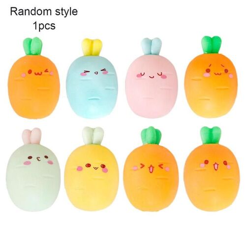 Boule À Vent En Forme De Carotte, Jouet En Trois Dimensions, En Forme De Carotte, Dessin Animé, Décompression En Caoutchouc, Pour Étudiants, A1t0