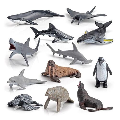 Poupée De Simulation De La Vie Marine, Modèle Animal, Dauphin Mobile, Jouet Éducatif Pour Bébé, Baleine, Dol G4i7