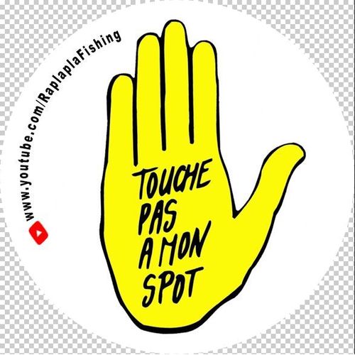 Stickers Raplapla Fishing "Touche Pas À Mon Spot"